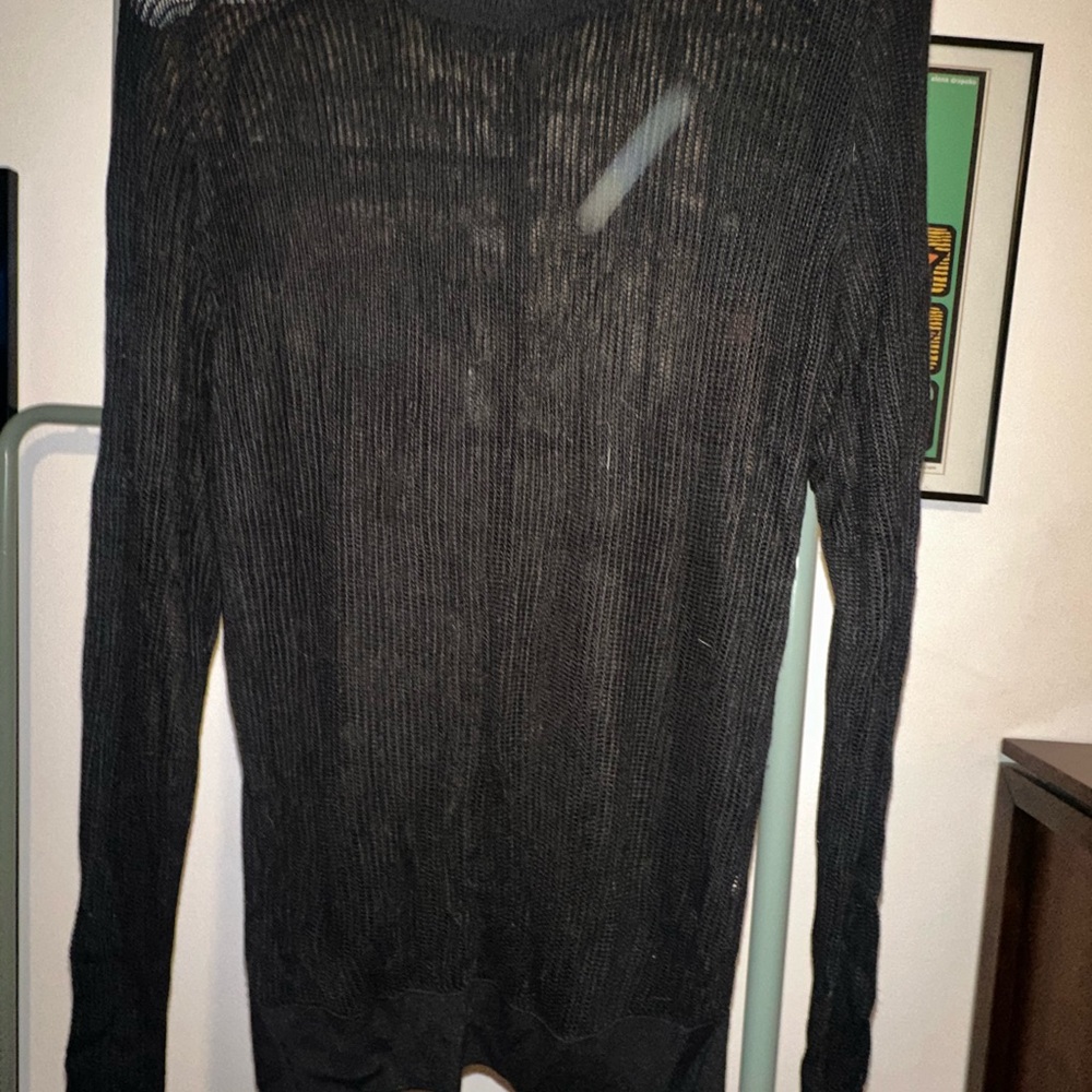 Zara Black Open Knit Sweater